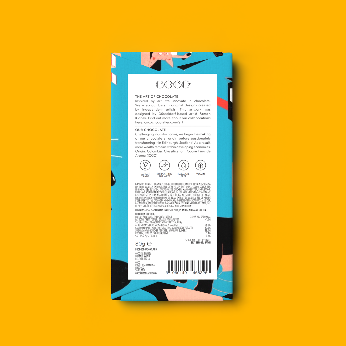 Isle of Skye Sea Salt Dark Chocolate Bar