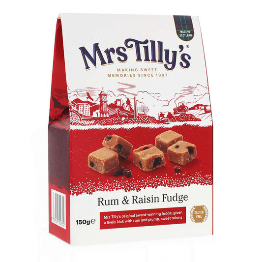 Rum & Raisin Scottiah Fudge Gift Box 150g