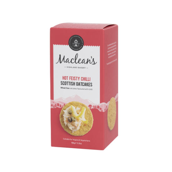 Macleans Hot Feisty Chilli Oatcakes 150g Macleans Hot Feisty Chilli Oatcakes 150g