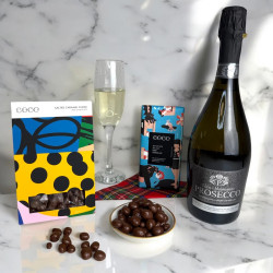 Prosecco, Double Chocolate & Salted Caramel Fudge
