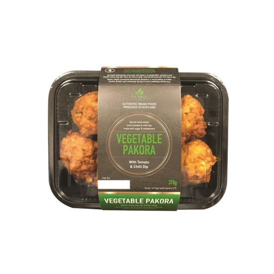 Vegetable Pakora with Tomato & Chilli Dip 370g P. K. Foods Vegetable Pakora with Tomato & Chilli Dip 370g P. K. Foods