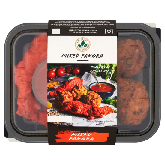 Pk Mixed Pakora With Chilli Dip (375g) Pk Mixed Pakora With Chilli Dip (375g)