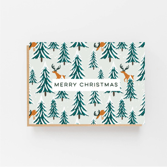 Merry Christmas Reindeer Card Merry Christmas Reindeer Card