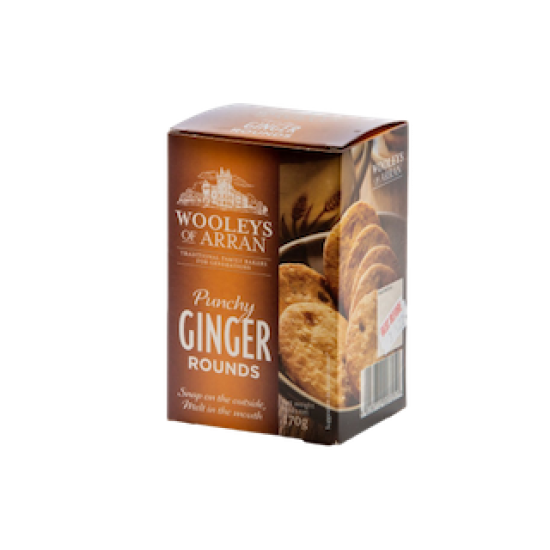 Arran Punchy Gingery Rounds 170g 