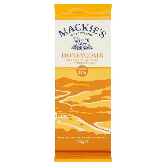 Honeycomb Dairy Milk Chocolate Bar Mackies of Scotland 