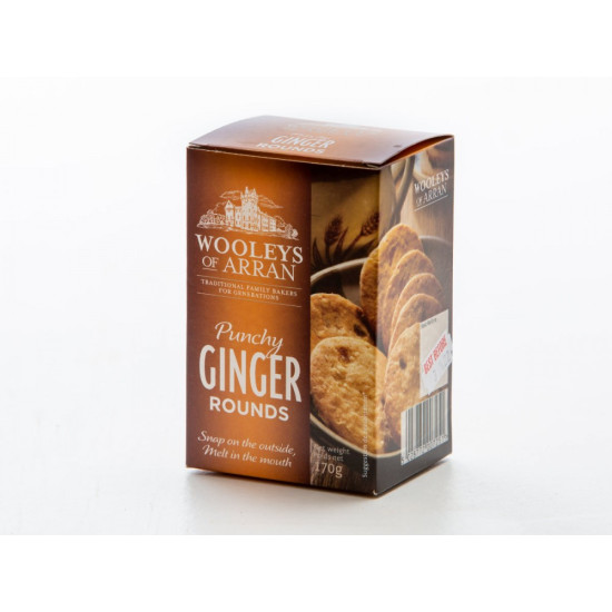 Arran Punchy Gingery Rounds 170g Arran Punchy Gingery Rounds 170g