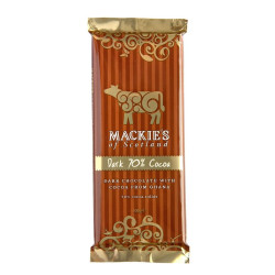 70% Cocoa Dark Chocolate Bar Mackies of Scotland 