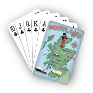 Map of Scotland Playing Card Glen Appin